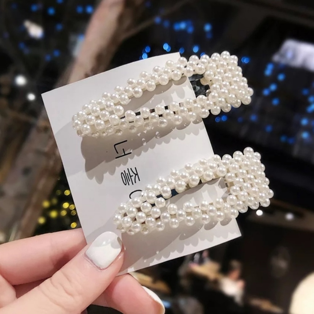 Set Full Pearl Hairpins Women Hair Accessories
